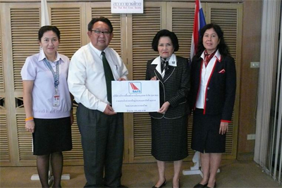 บาฟส์ร่วมบริจาคช่วยเหลือผู้ประสบอุทกภัย สภากาชาดไทย จำนวน 100,000 บาท