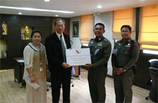BAFS gives a financial support to Nonthaburi Police Station for buying a projector on July 27th, 2012