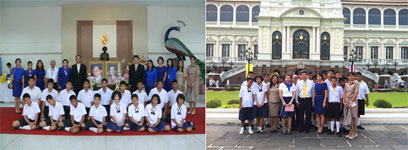 On 3rd December 2012, BAFS organizes a field trip for students from Wat Hua Koo school to Wat Pra Kaew and The Grand Palace.