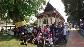 BAFS held the activities such as respect to Buddha, do merit and donation with the Royal Thai Army Medical Department, Phramonkutklao Hospital by taking the soldiers to Ayutthaya province on