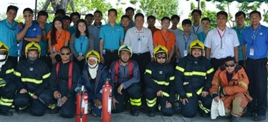 บริษัท บริการเชื้อเพลิงการบินกรุงเทพ จำกัด(มหาชน) จัดอบรมดับเพลิงขั้นต้น ประจำปี 2562 รุ่นที่ 1