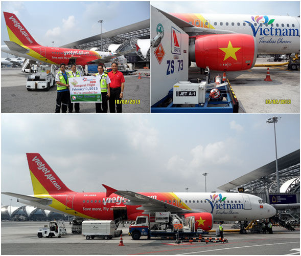 BAFS ได้ให้บริการเติมน้ำมันอากาศยานแก่เที่ยวบินปฐมฤกษ์ของ Vietjet Air วันอาทิตย์ที่ 10 กุมภาพันธ์ 2556 ณ ท่าอากาศยานสุวรรณภูมิ