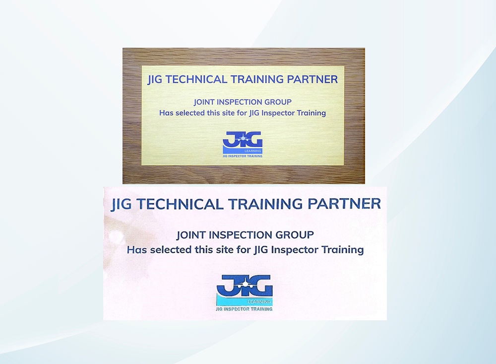 บริษัทได้รับคัดเลือกเป็น Training Partner ของ JIG สำหรับการจัดอบรมหลักสูตร JIG Inspector Training เพียงแห่งเดียวในภูมิภาคอาเซียน